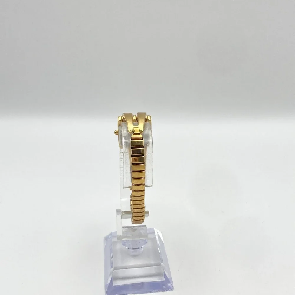 Vintage Alto Womens Watch Gold Tone 19mm Stretch Band Tank New Battery SMALL 6